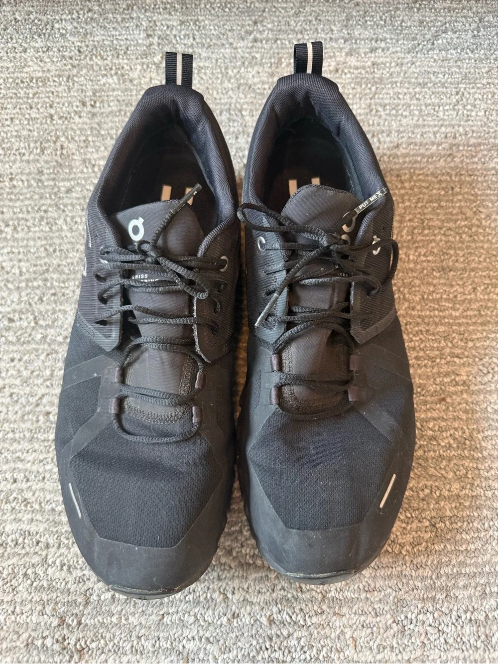 On Running Cloud Waterproof Black Running Shoes Men’s US 11.5 EU 46